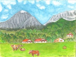 Tyrol Austria Illustration
