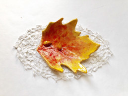 Autumn Leave Ceramic Dish