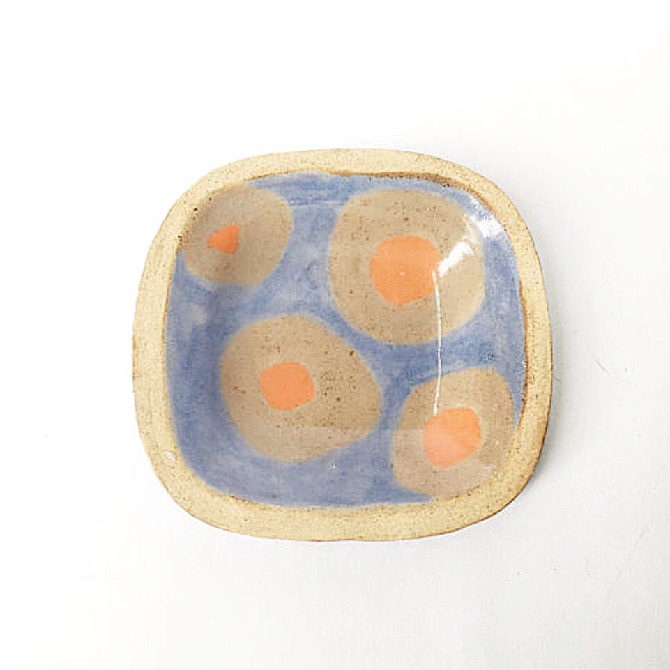 Blue ceramic dish - Small Trinket