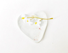 Heart Dish - White Porcelain