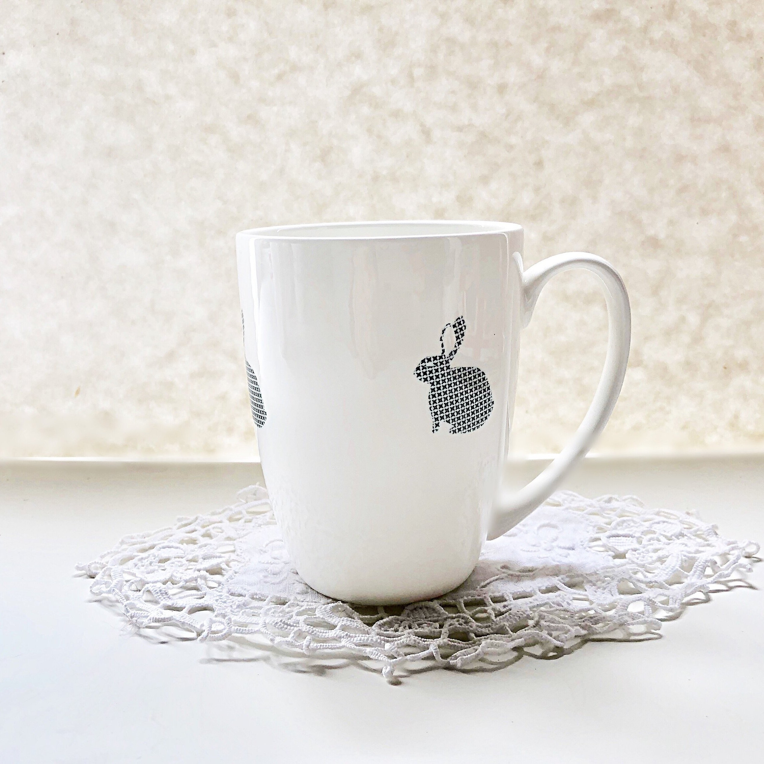 White Rabbit Mug - Porcelain