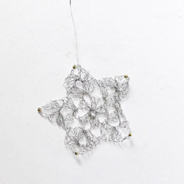 Metal Crochet Star - Treehanging