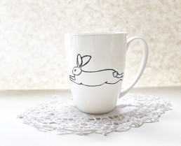 White Rabbit Mug