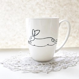 White Rabbit Mug