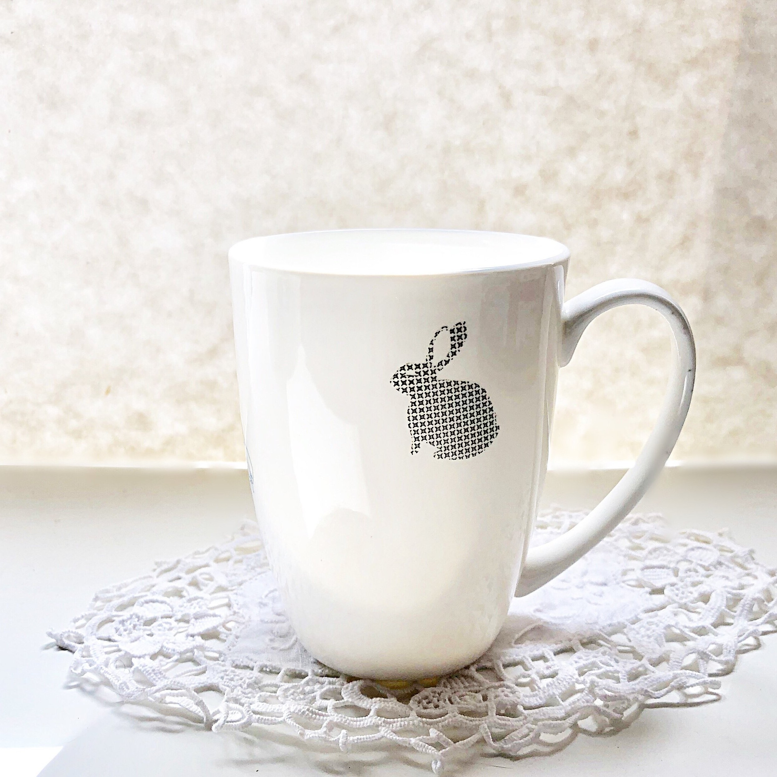 White Rabbit Mug - Porcelain