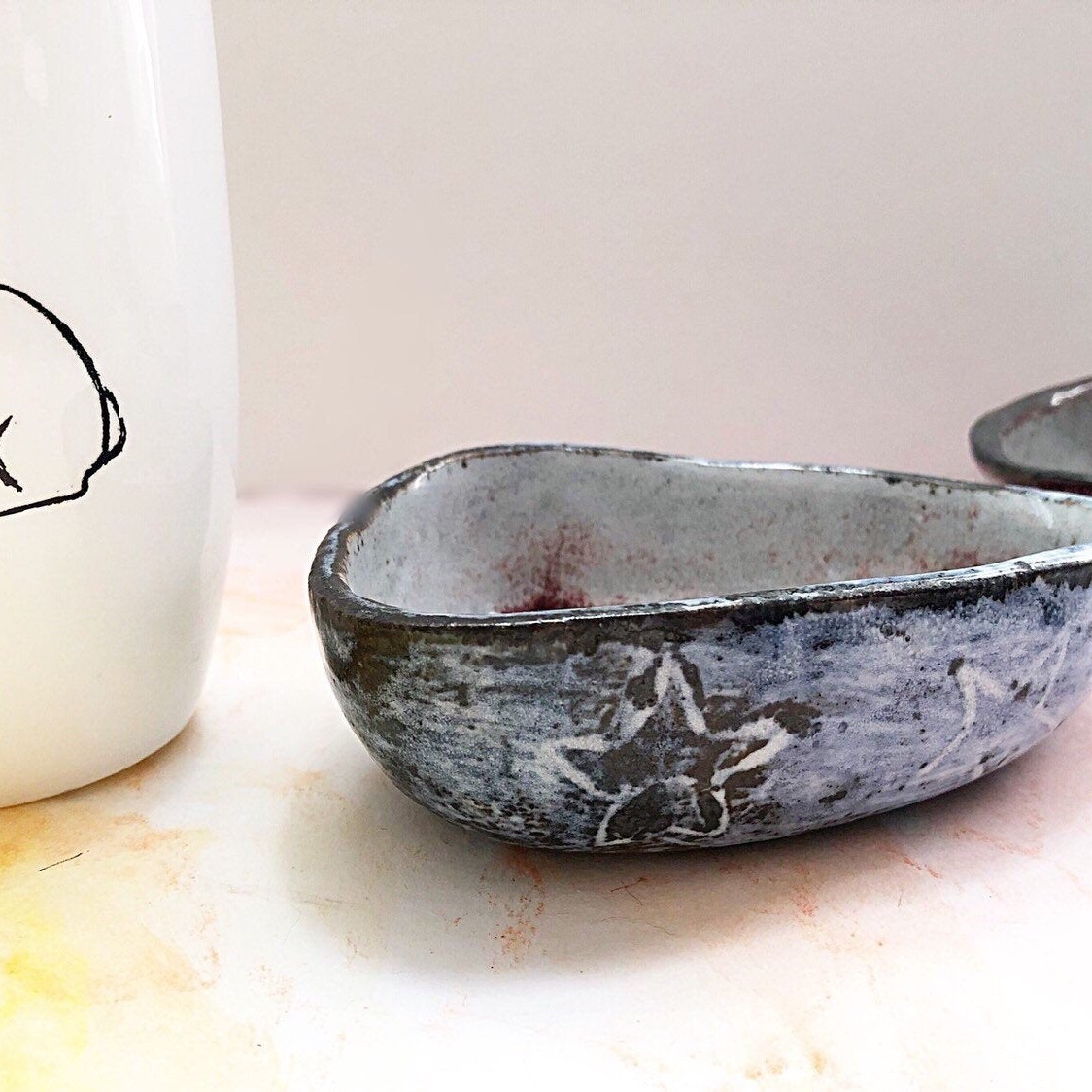 Ceramic Bowl - Blue/Grey handcrafted