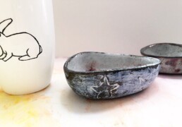 Ceramic Bowl - Blue/Grey handcrafted