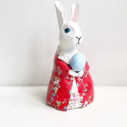 Easter Rabbit Sculpture -                    Papiermaché
