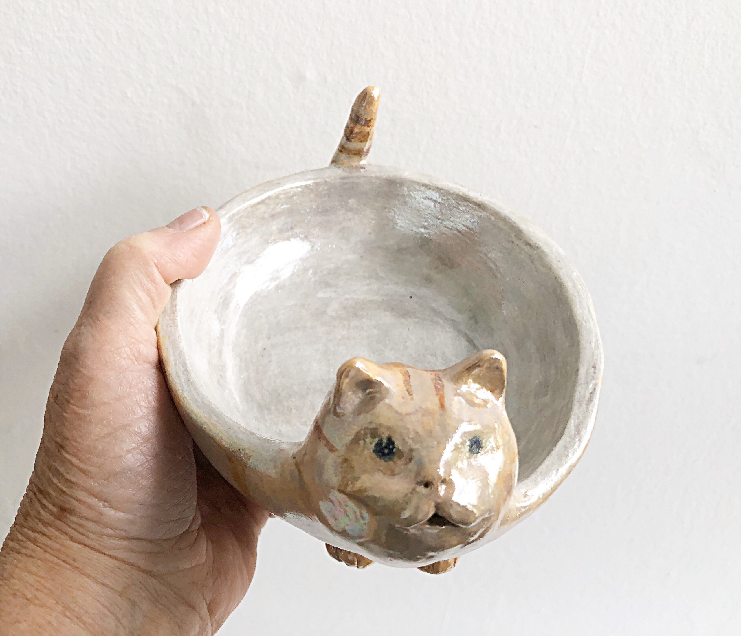 Ginger Cat Bowl - Ceramicart