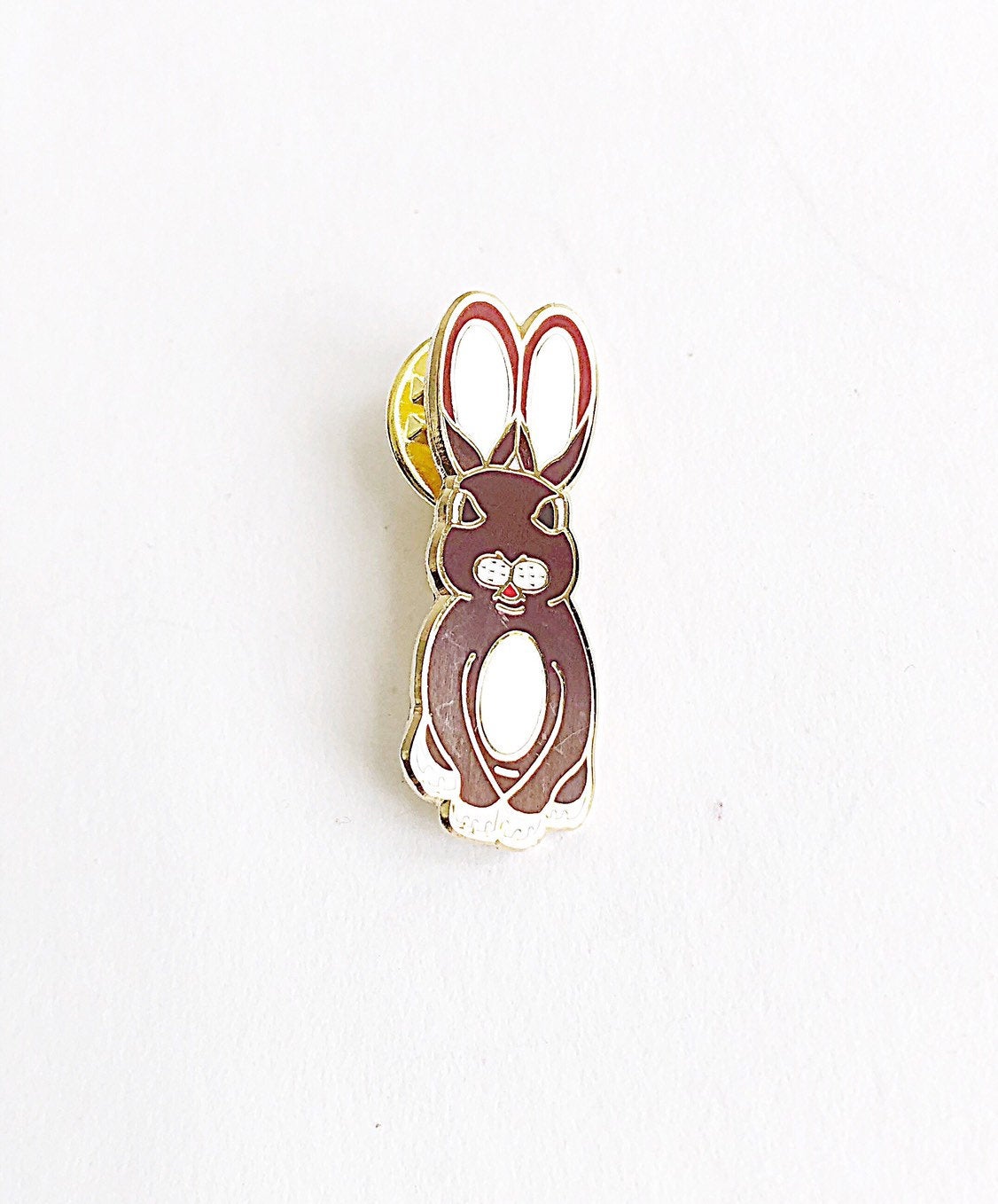 Rabbit Enamel Pin - Sitting Tim