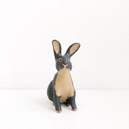 Rabbit Sitting                                           Ceramic Tan