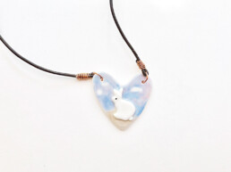 Bunny Heart Necklace - Boho