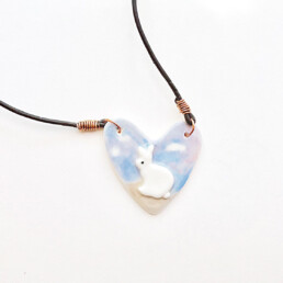 Bunny Heart Necklace - Boho