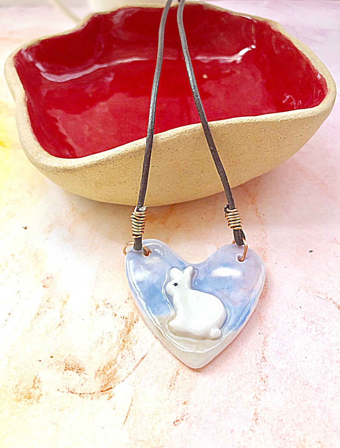 Bunny Heart Necklace - Boho