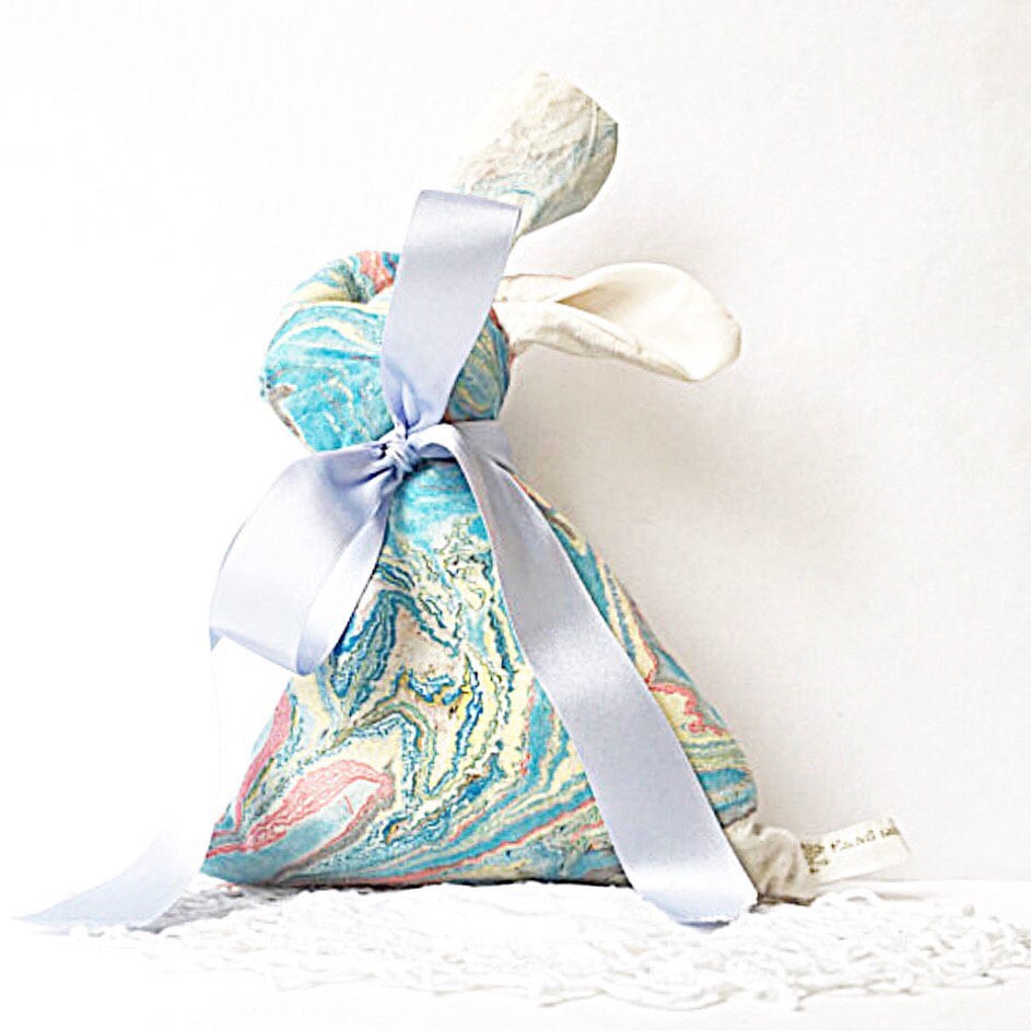 Rabbit Cushion - Blue-Pink Lavender Scented