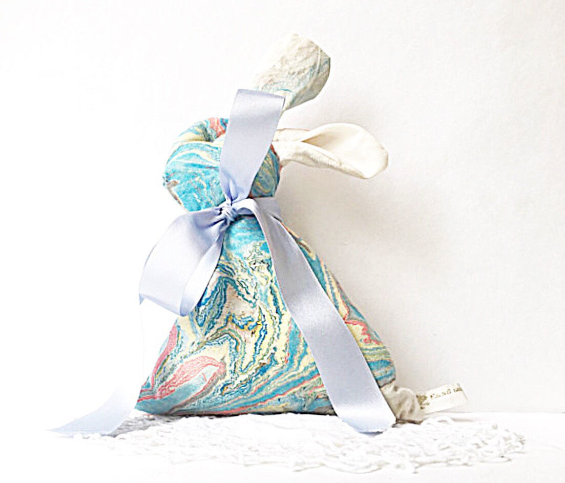 Rabbit Cushion - Blue-Pink Lavender Scented