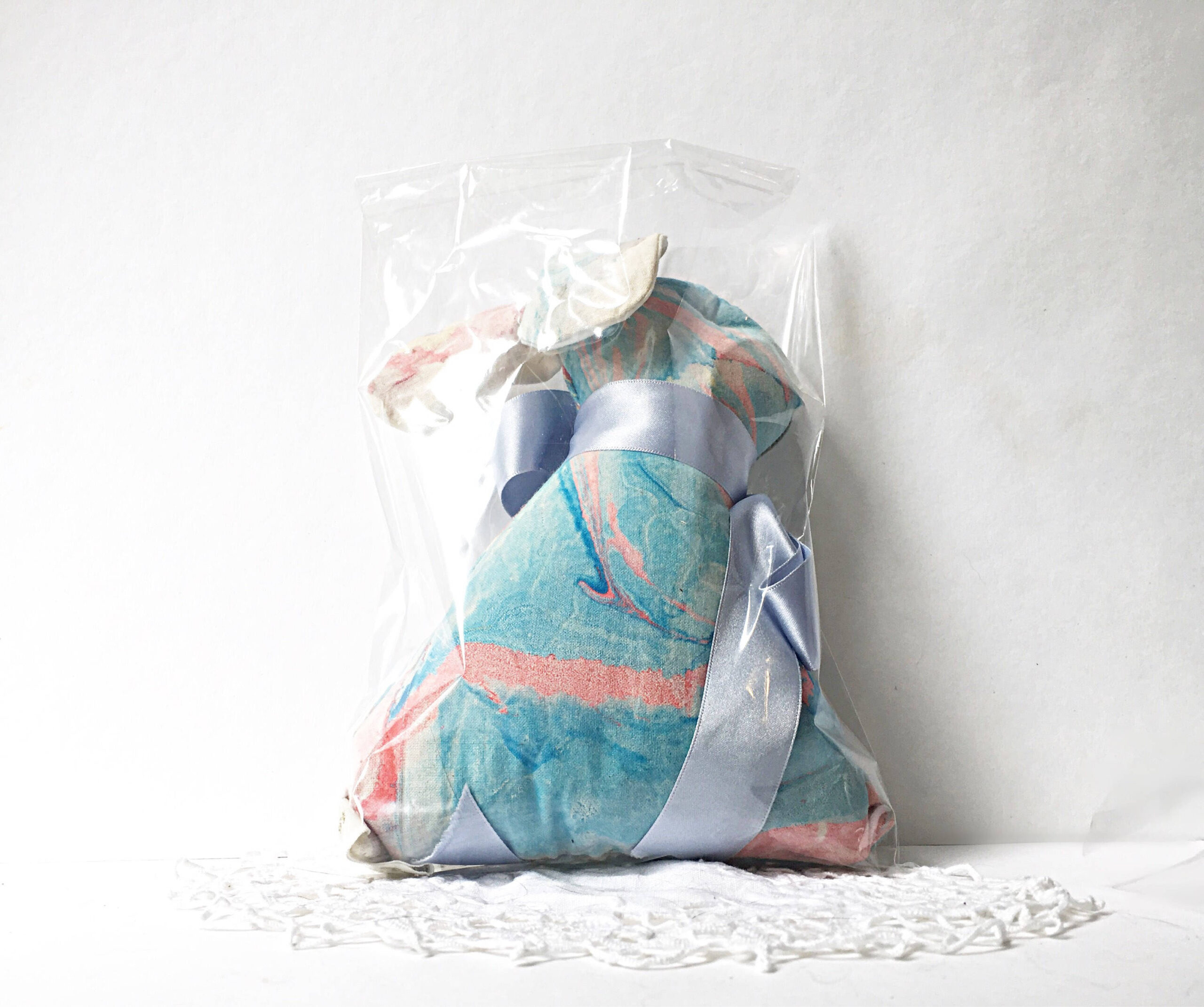 Rabbit Cushion - Blue-Pink Lavender Scented