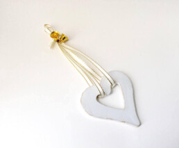 White Heart  -  Ceramic