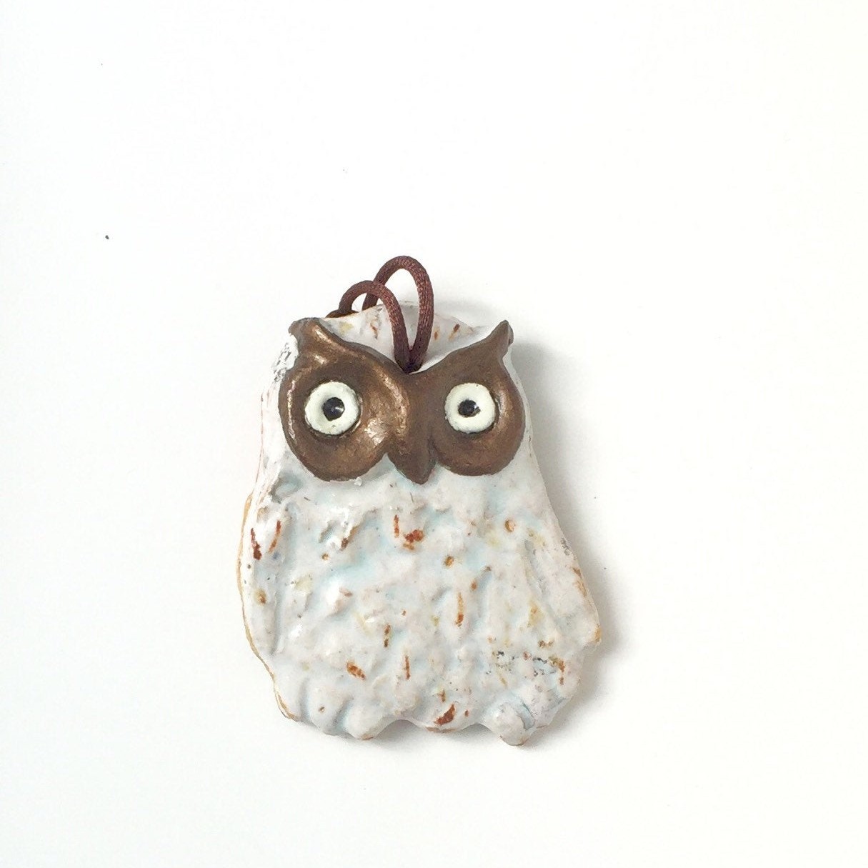 White Owl  - ceramic wallhanging