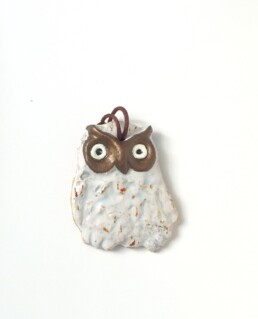 White Owl  - ceramic wallhanging